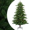 vidaXL Kunstigt juletr&aelig; 120 cm 150 LED'er Varm hvid PVC og metal Gr&oslash;n
