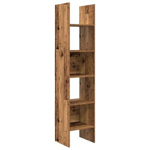 vidaXL Bogskab 5 niveauer 40 x 35 x 180 cm Konstrueret tr&aelig; Gammelt tr&aelig;