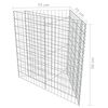 vidaXL gabion-højbed 75x75x50 cm galvaniseret stål