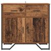 vidaXL Sideboard med skuffe Gammelt tr&aelig; 79,5 x 35,5 x 74,5 cm