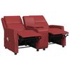vidaXL 2-personers massagestol kunstlæder vinrød
