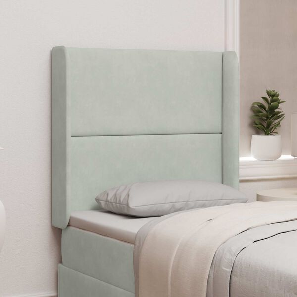 vidaXL Hovedg&aelig;rde&oslash;re Lysegr&aring; 80 x 16 x 4 cm Fl&oslash;jl