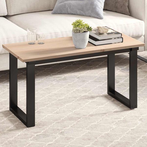 vidaXL bordplade 90x40x1,7 cm rektangul&aelig;r massivt fyrretr&aelig;