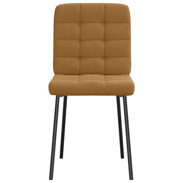 vidaXL spisebordsstole 2 stk. fløjl brun