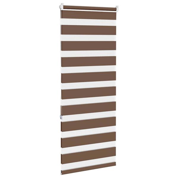 vidaXL zebragardin brun 65x150 cm stofbredde 60,9 cm polyester
