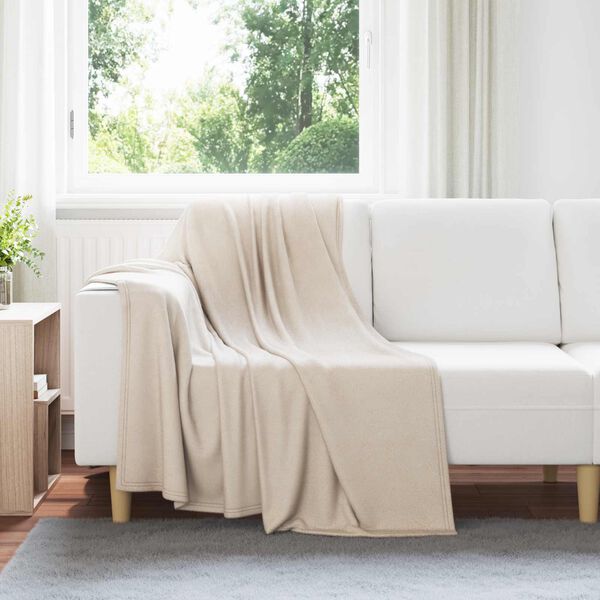 vidaXL Kastet&aelig;pper 24 pcs Beige 170 x 130 cm Fleece