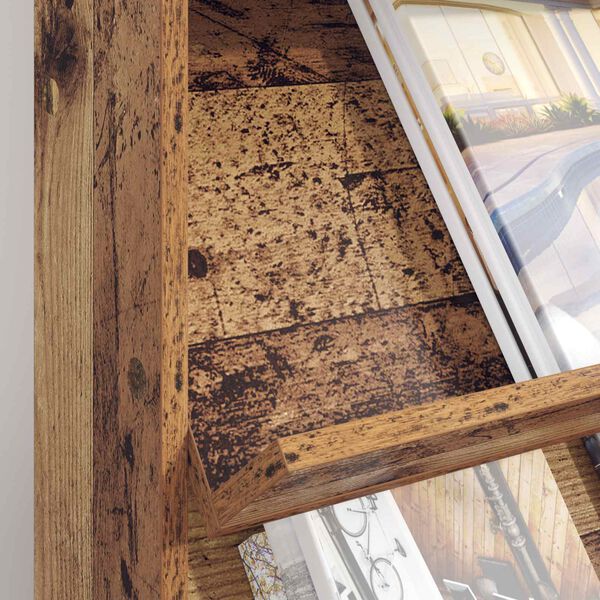 vidaXL Magasin Rack Gammelt tr&aelig; 70 x 41 x 96 cm Konstrueret tr&aelig;