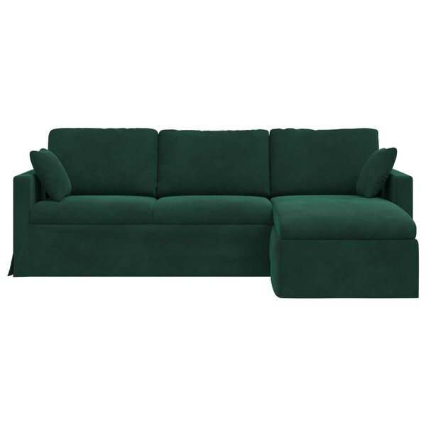 vidaXL Sofa M&oslash;rkegr&oslash;n