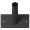 vidaXL Flag Pol Holde Sort 13 x 6 x 0,2 cm St&aring;l
