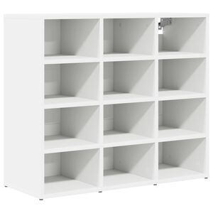 vidaXL Sko skab 77,5 x 30 x 67 cm Konstrueret tr&aelig; Hvid