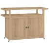 vidaXL barvogn 120x50x90 cm massivt teaktr&aelig;