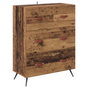 vidaXL Skuffeskab Gammelt tr&aelig; 69,5 x 34 x 90 cm Konstrueret tr&aelig;