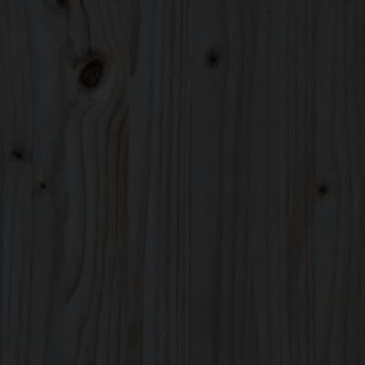 vidaXL daybed med udtræk 2x(80x200) cm massivt fyrretræ sort