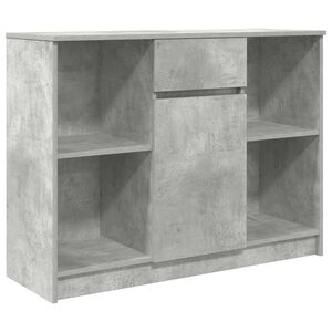 vidaXL sk&aelig;nk med skuffe 101x35x76 cm konstrueret tr&aelig; betongr&aring;