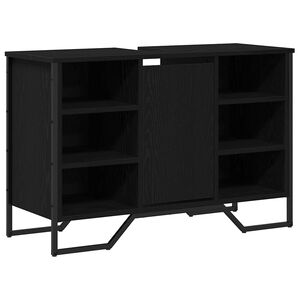 vidaXL Badev&aelig;relsesskabsunder Sort eg 91 x 35 x 60 cm Konstrueret tr&aelig;