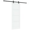 vidaXL Skyded&oslash;r ORKDAL 78 x 211 cm Konstrueret tr&aelig; Hvid og sort