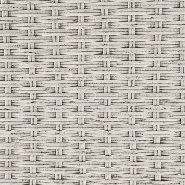 HI foldbart altanbord med bordplade 60x40 cm flettet look gr&aring;