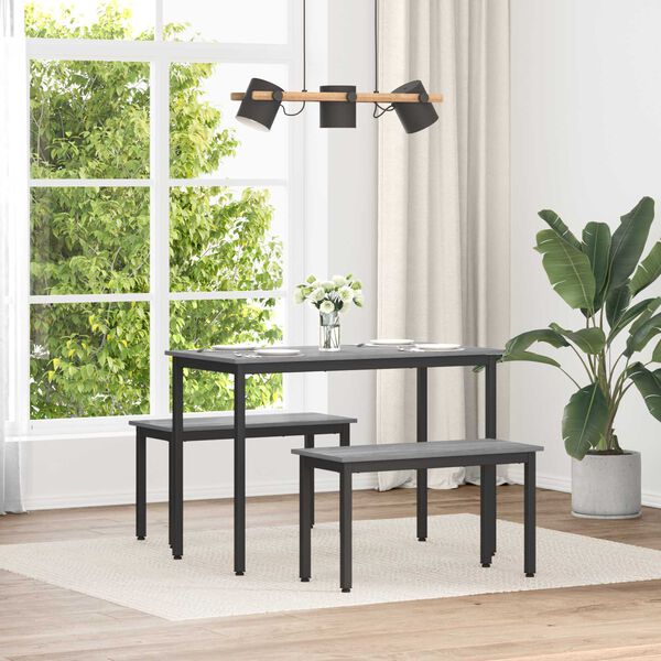 vidaXL b&aelig;nk Gr&aring; Sonoma 80 x 35 x 45 cm Konstrueret tr&aelig;