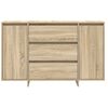vidaXL Sideboard med skuffe Sonoma eg 120 x 41 x 75 cm Konstrueret tr&aelig;