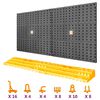 vidaXL v&aelig;rkt&oslash;jstavle 500x1000 mm 50 kroge PP