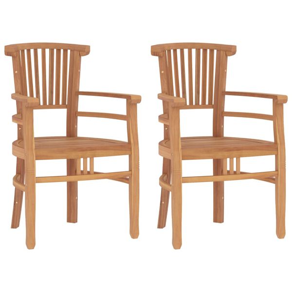 vidaXL spisebordss&aelig;t til haven 3 dele massivt teaktr&aelig;