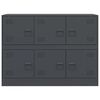 vidaXL skænk 99x39x73 cm stål antracitgrå