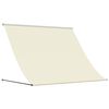 vidaXL markise 200x150 cm sammenrullelig stof og st&aring;l cremefarvet
