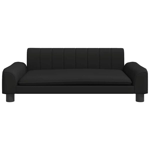 vidaXL sofa til b&oslash;rn 90x53x30 cm kunstl&aelig;der sort