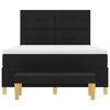 vidaXL Box spring seng med madras Sort 160 x 200 cm Stof