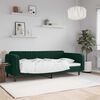 vidaXL daybed 90x200 cm velour m&oslash;rkegr&oslash;n