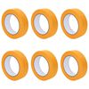 vidaXL Maler Maskeringstape 6 pcs Gul 25mm x 50m Papir