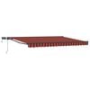 vidaXL Manuel markise-ramme med LED-lys 4,5 &times; 3,5 m
