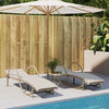 vidaXL liggestole 2 stk. med bord polyrattan beige