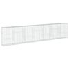 vidaXL gabionkurv med cover 700x50x150 cm galvaniseret jern