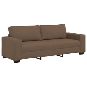 vidaXL 3-personers sofa 220x77x82 cm stof brun