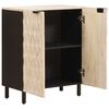 vidaXL Sideboard Hvid Vask Finish 60 x 33 x 75 cm Massivt mangotr&aelig;