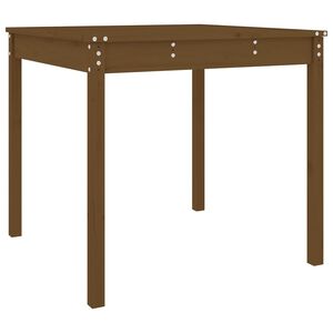 vidaXL havebord 82,5x82,5x76 cm massivt fyrretr&aelig; gyldenbrun