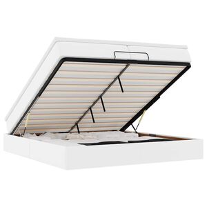 vidaXL osmannisk sengeramme med madrasser 200x200 cm kunstl&aelig;der hvid