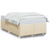 vidaXL sengeramme uden madras 120x190 cm stof cremefarvet