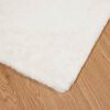 vidaXL Faux Kanin Pels Tæppe Olite Creme 240 x 340 cm Polyester