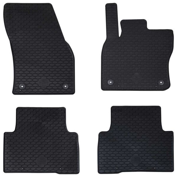 vidaXL Bilm&aring;tte 4 pcs Sort VW TIGUAN , til TOURAN TPE