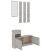 vidaXL entr&eacute;m&oslash;bel 100x25x76,5 cm konstrueret tr&aelig; betongr&aring;