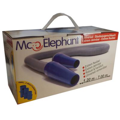 Mc Elephant forlængerslange til støvsuger 7 m grå