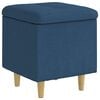 vidaXL Ottoman med Opbevaring Bl&aring; 40 x 40 x 45 cm Stof