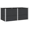 vidaXL H&oslash;jbed Sort 200 x 100 x 91 cm alu.