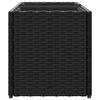 vidaXL plantekasser 2 stk. med 2 potter 72x30x32 cm polyrattan sort