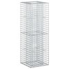 vidaXL Gabion h&oslash;jbed 50 x 50 x 150 cm Galvaniseret st&aring;l S&oslash;lv