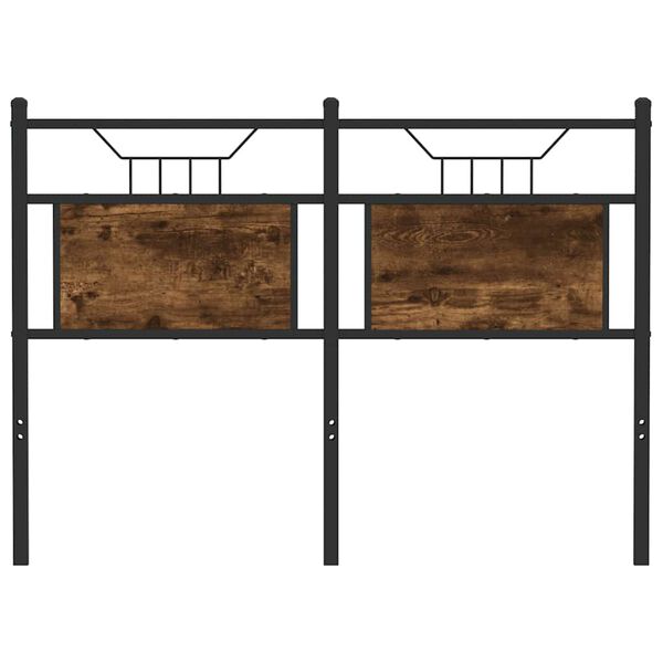 vidaXL udskiftningsgavl 120 cm konstrueret tr&aelig; og st&aring;l r&oslash;get egetr&aelig;sfarve