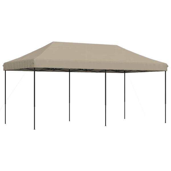 vidaXL Party Tent Gr&aring;brun 292 x 580 x 315 cm Oxford stof