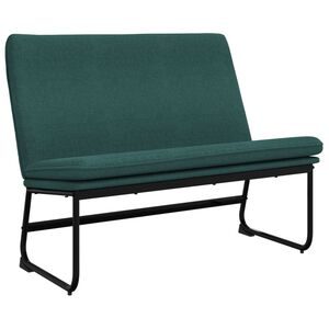 vidaXL b&aelig;nk 100x75x76 cm stof m&oslash;rkegr&oslash;n